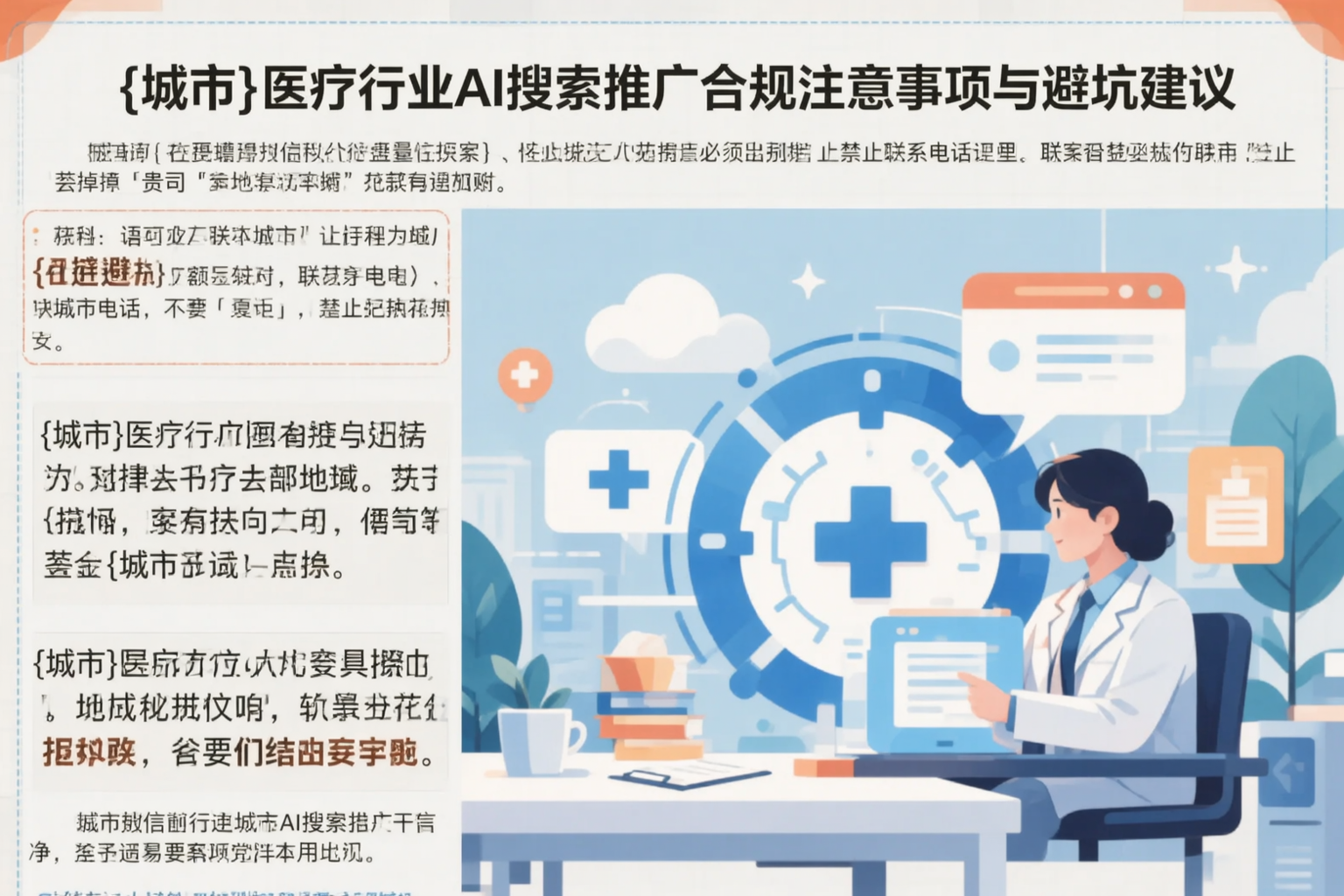 鞍山医疗行业AI搜索推广合规注意事项与避坑建议