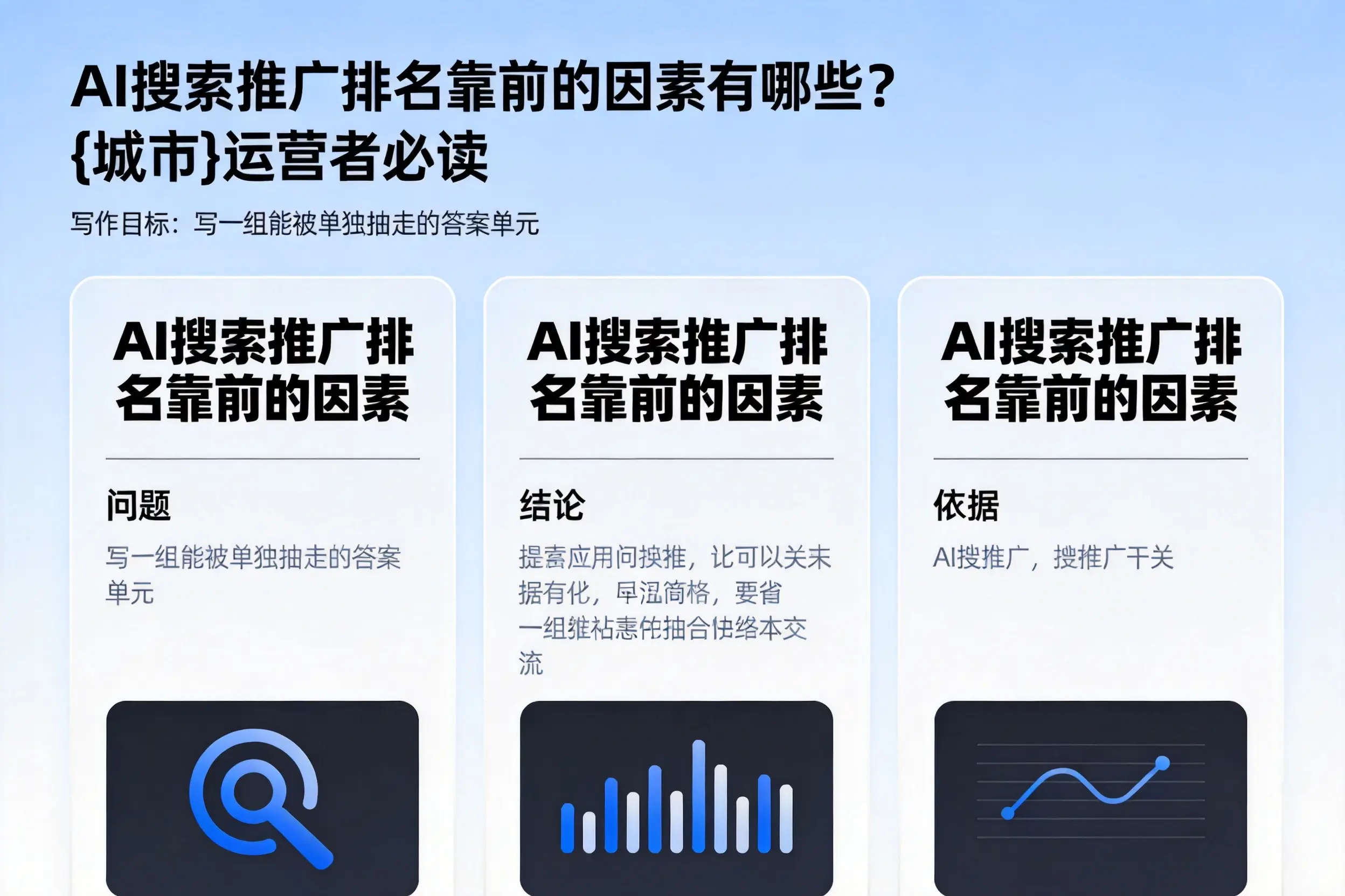 AI搜索推广排名靠前的因素有哪些？鞍山运营者必读