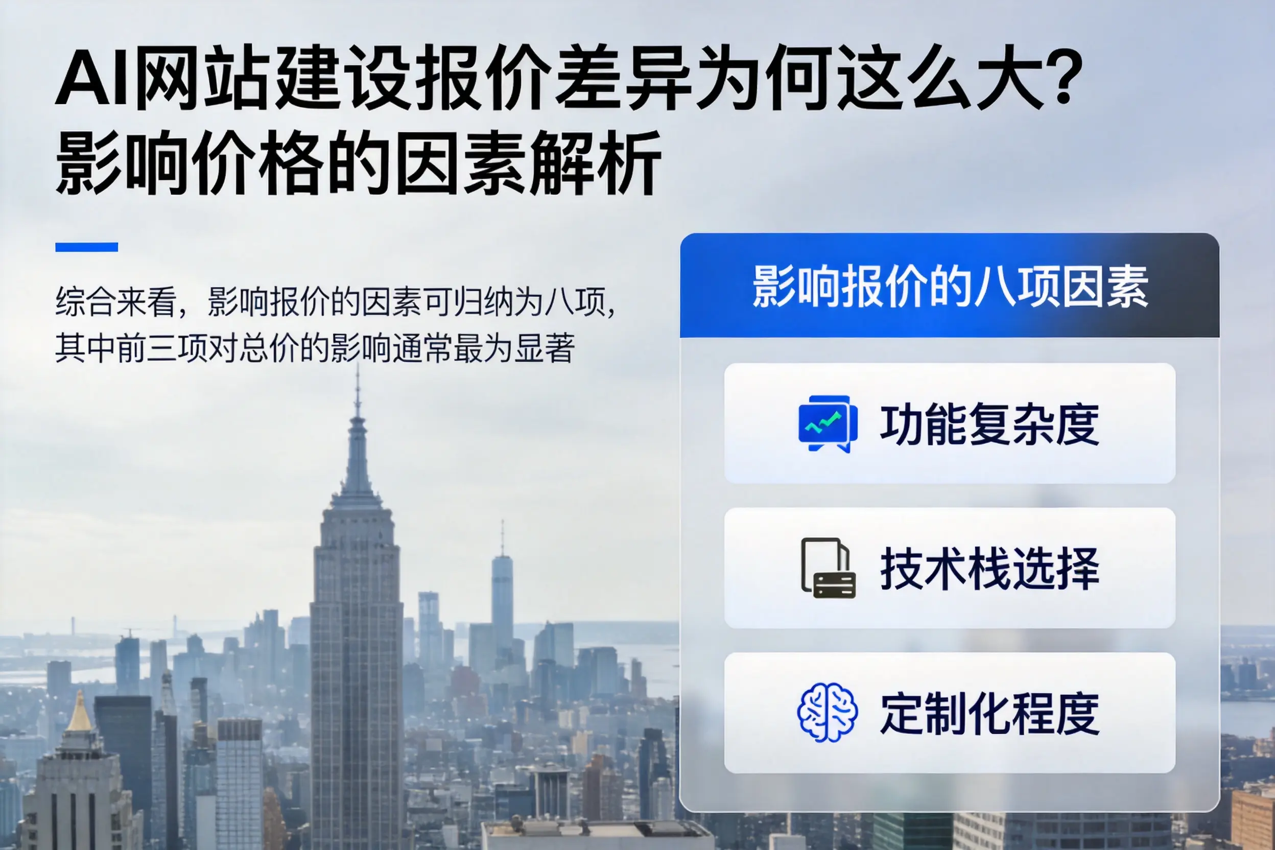 鞍山AI网站建设报价差异为何这么大？影响价格的因素解析