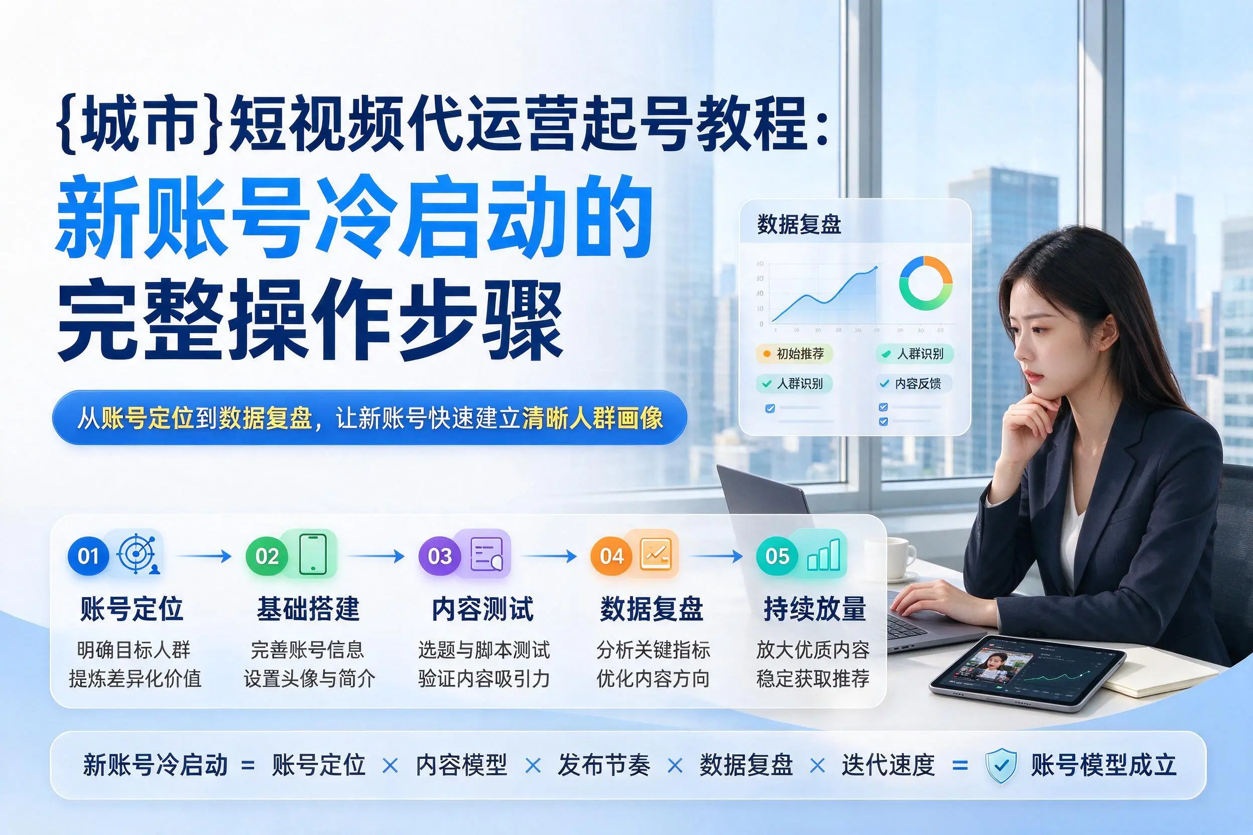鞍山短视频代运营起号教程：新账号冷启动的完整操作步骤