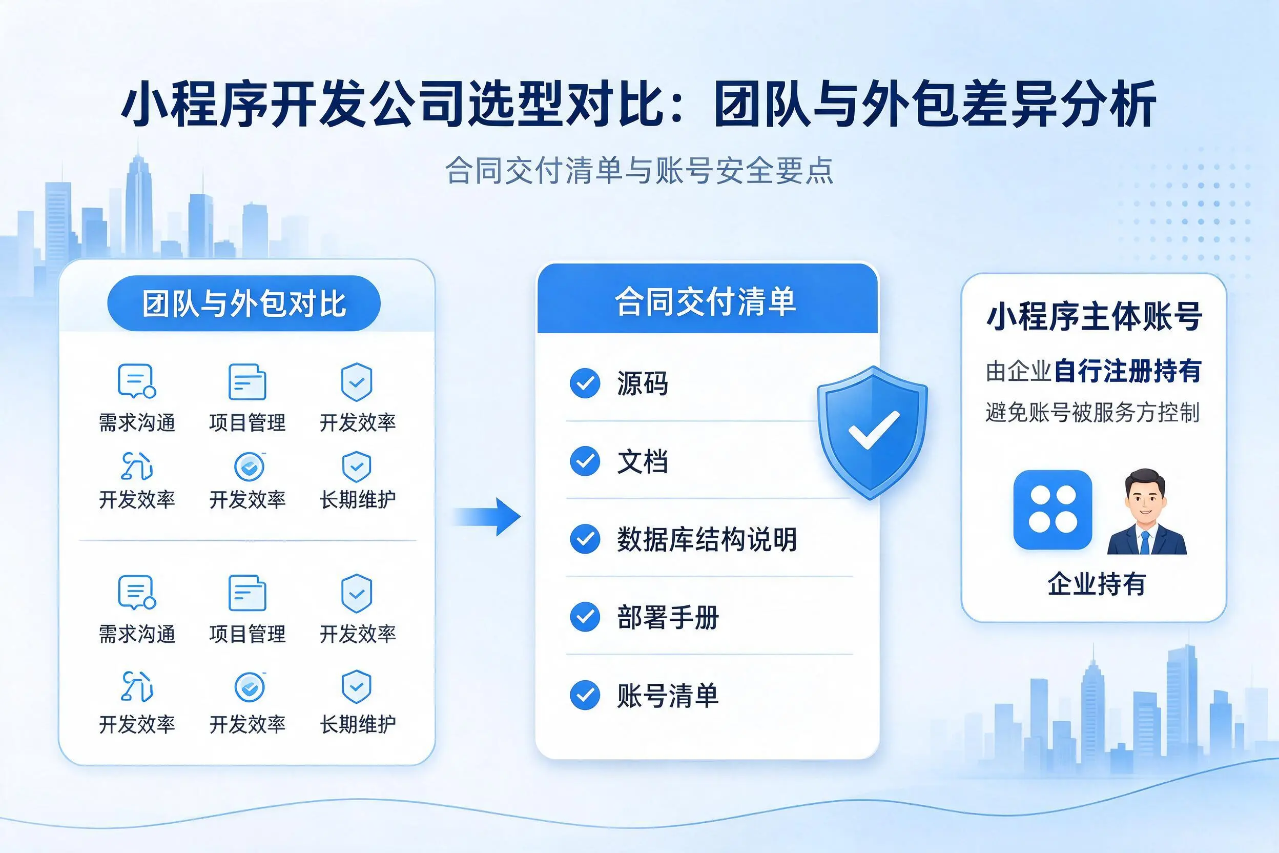 鞍山小程序开发公司选型对比：团队与外包差异分析