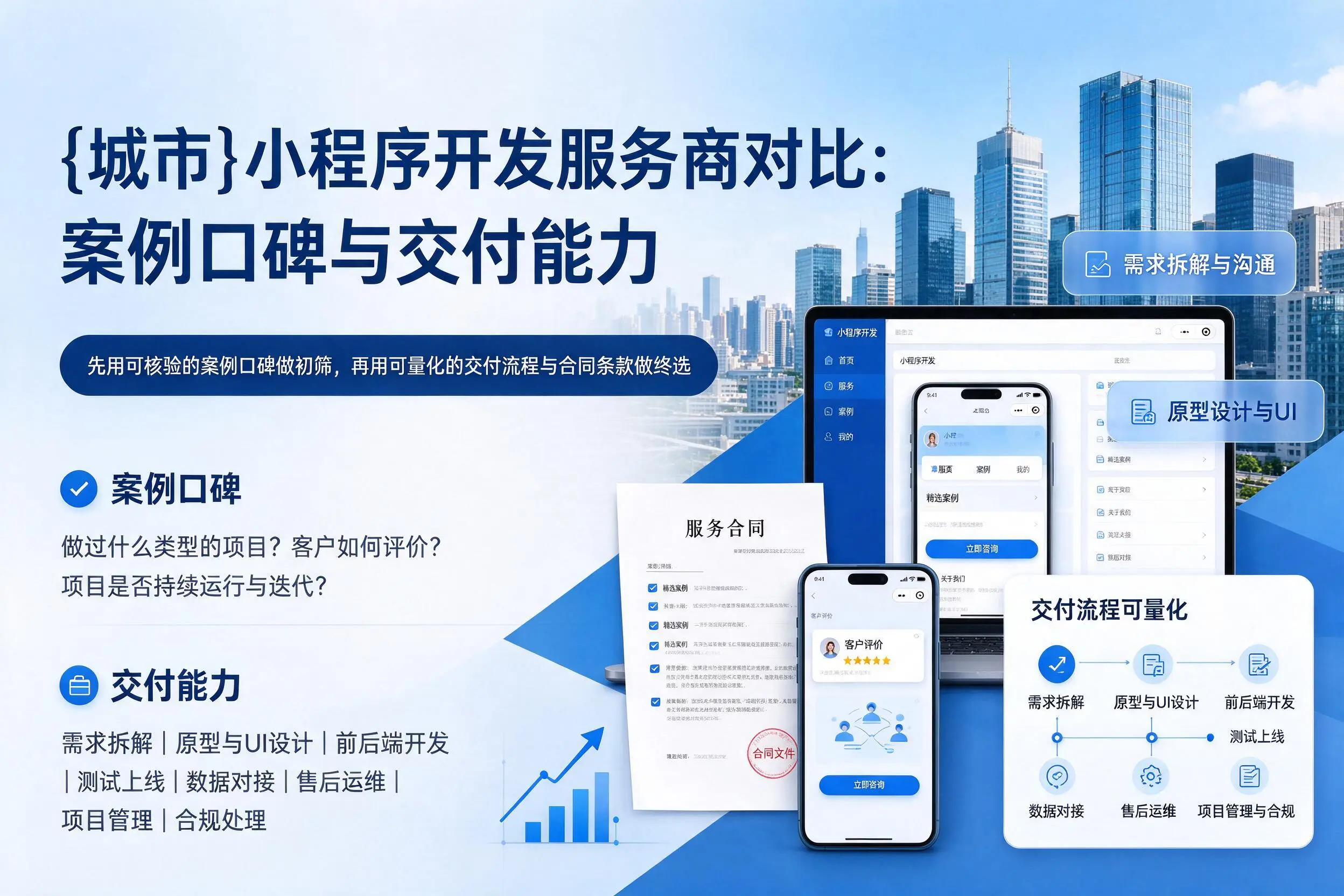 鞍山小程序开发服务商对比：案例口碑与交付能力