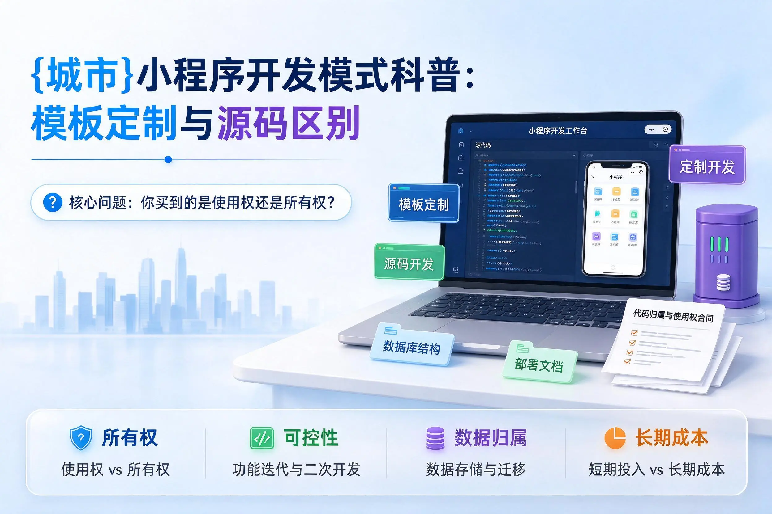 鞍山小程序开发模式科普：模板定制与源码区别