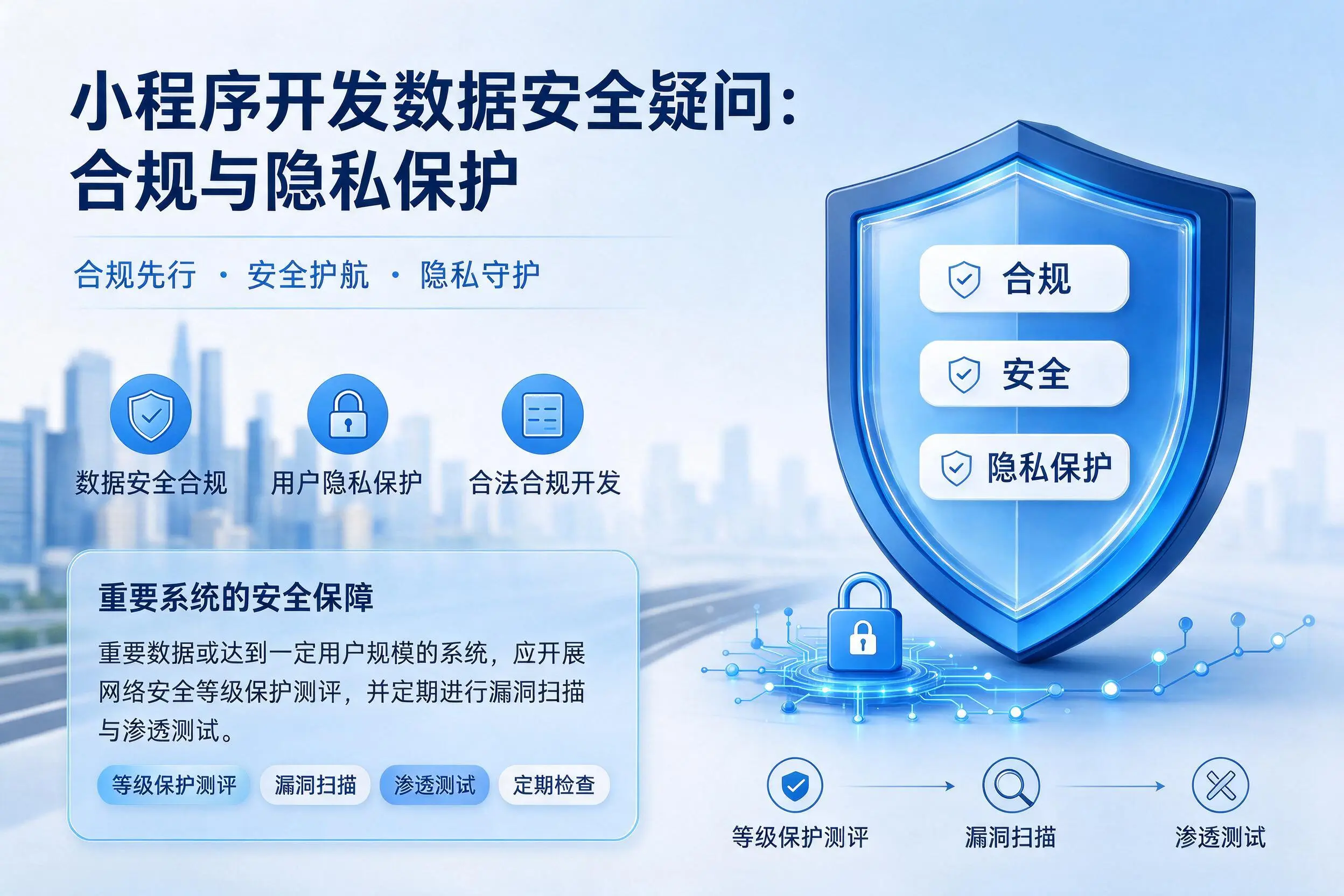 鞍山小程序开发数据安全疑问：合规与隐私保护