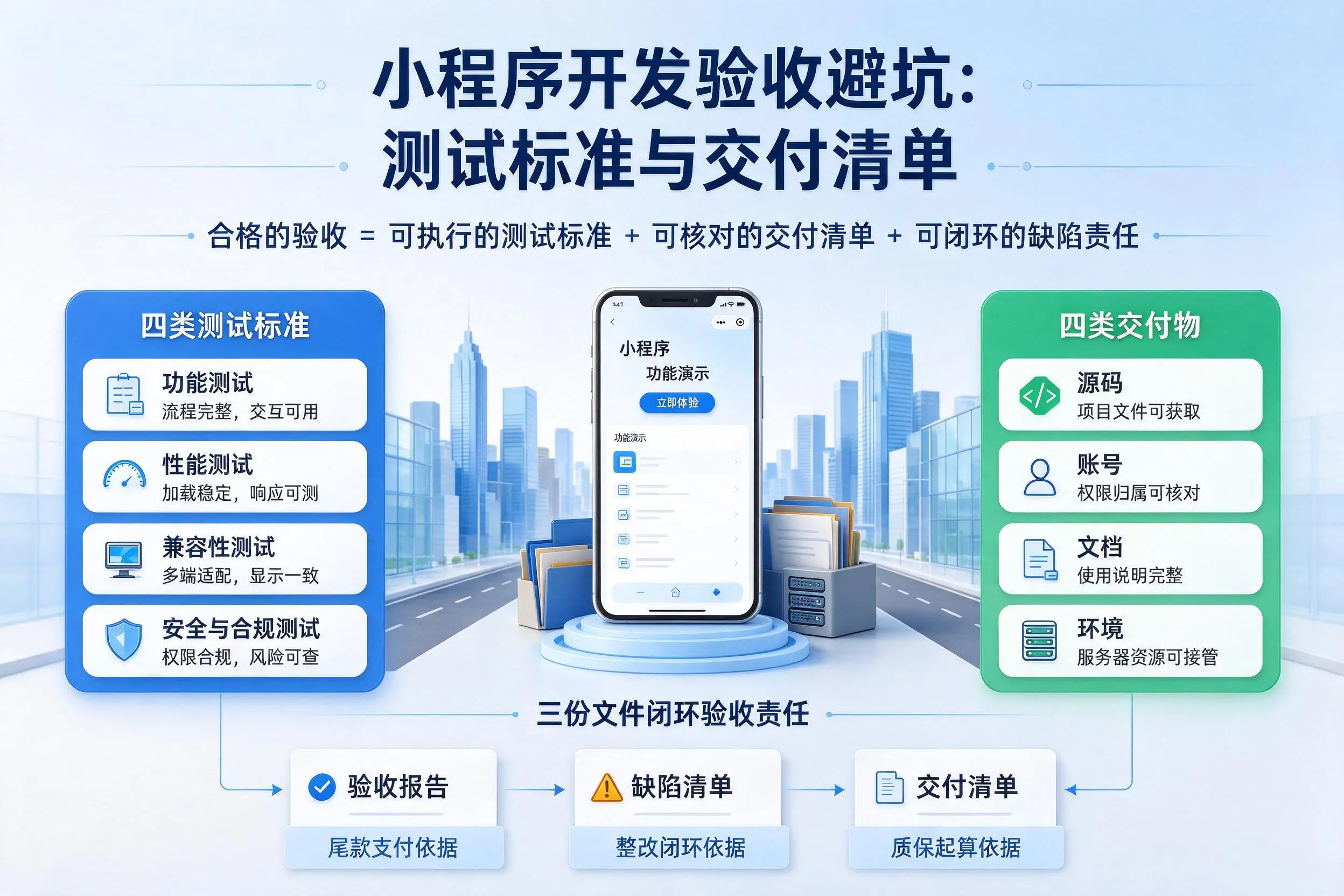 鞍山小程序开发验收避坑：测试标准与交付清单