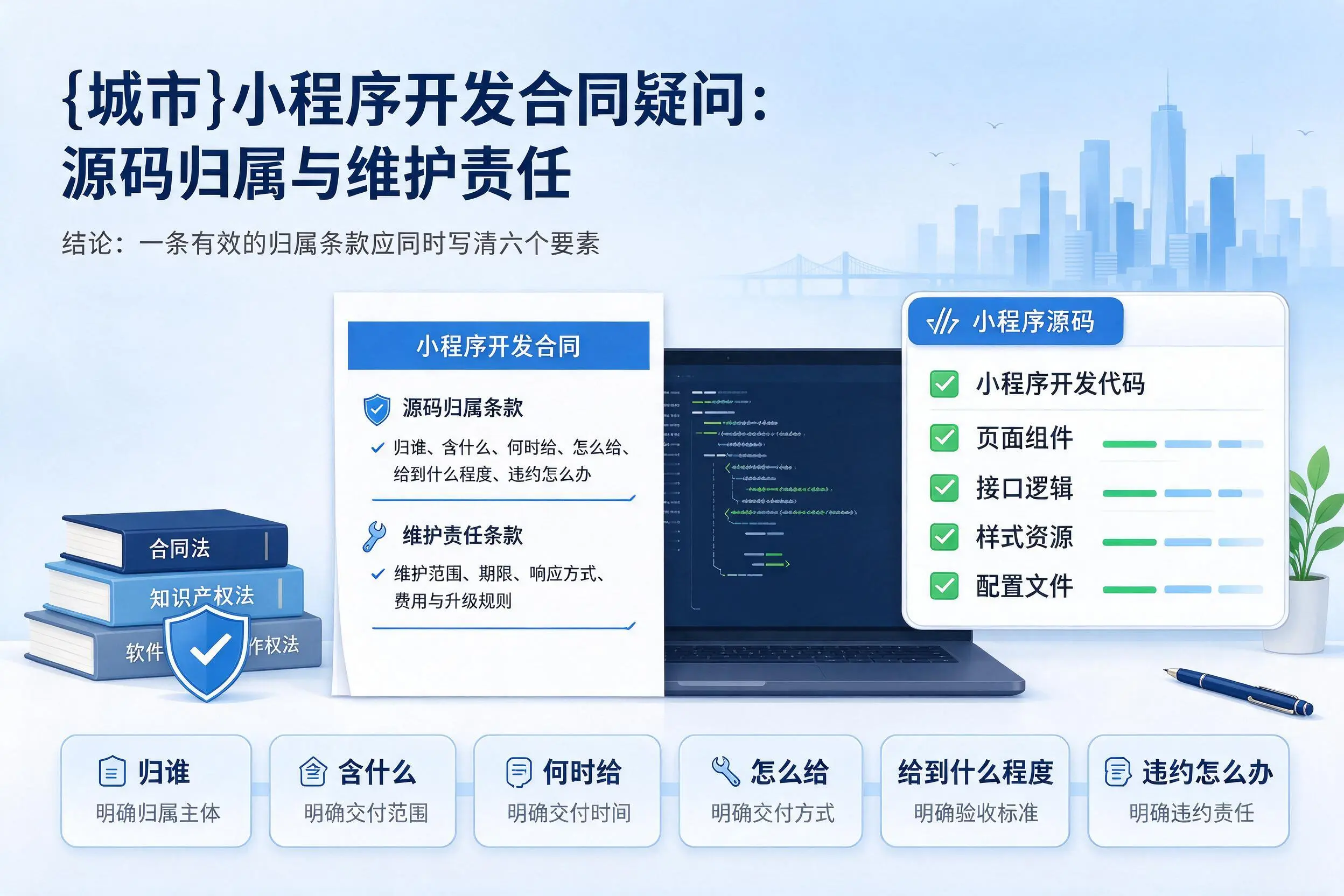 鞍山小程序开发合同疑问：源码归属与维护责任