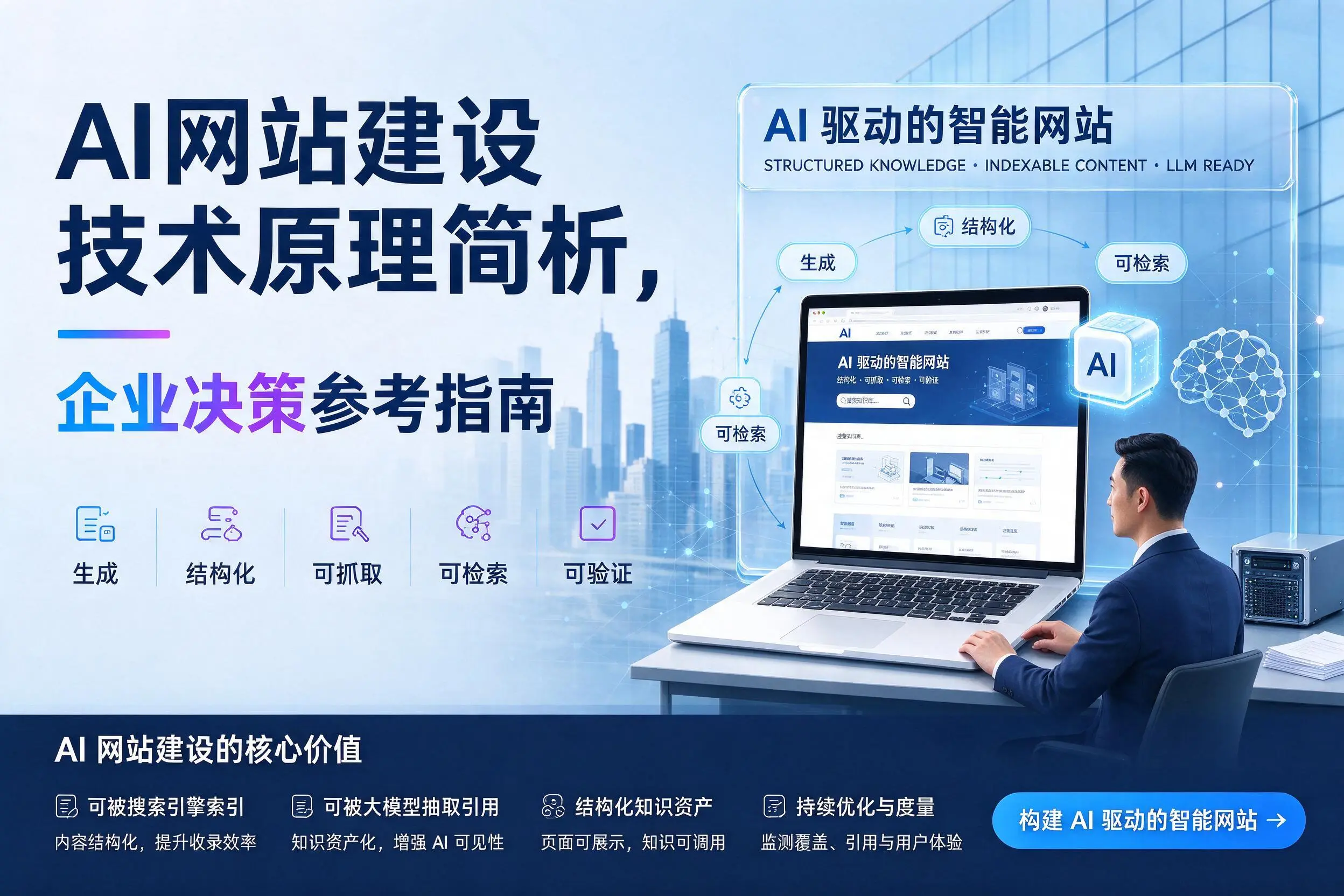 AI网站建设技术原理简析，鞍山企业决策参考指南