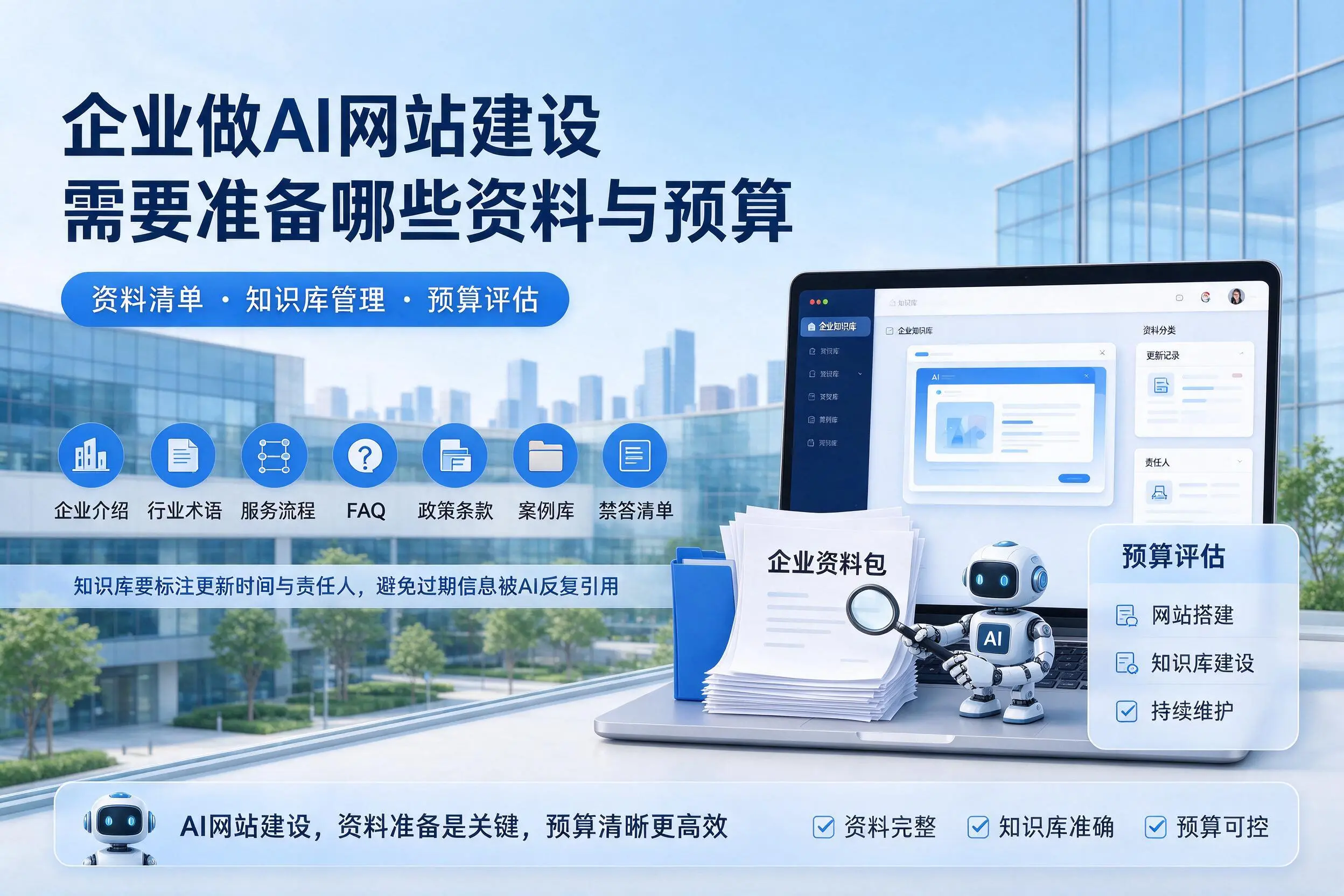 鞍山企业做AI网站建设需要准备哪些资料与预算