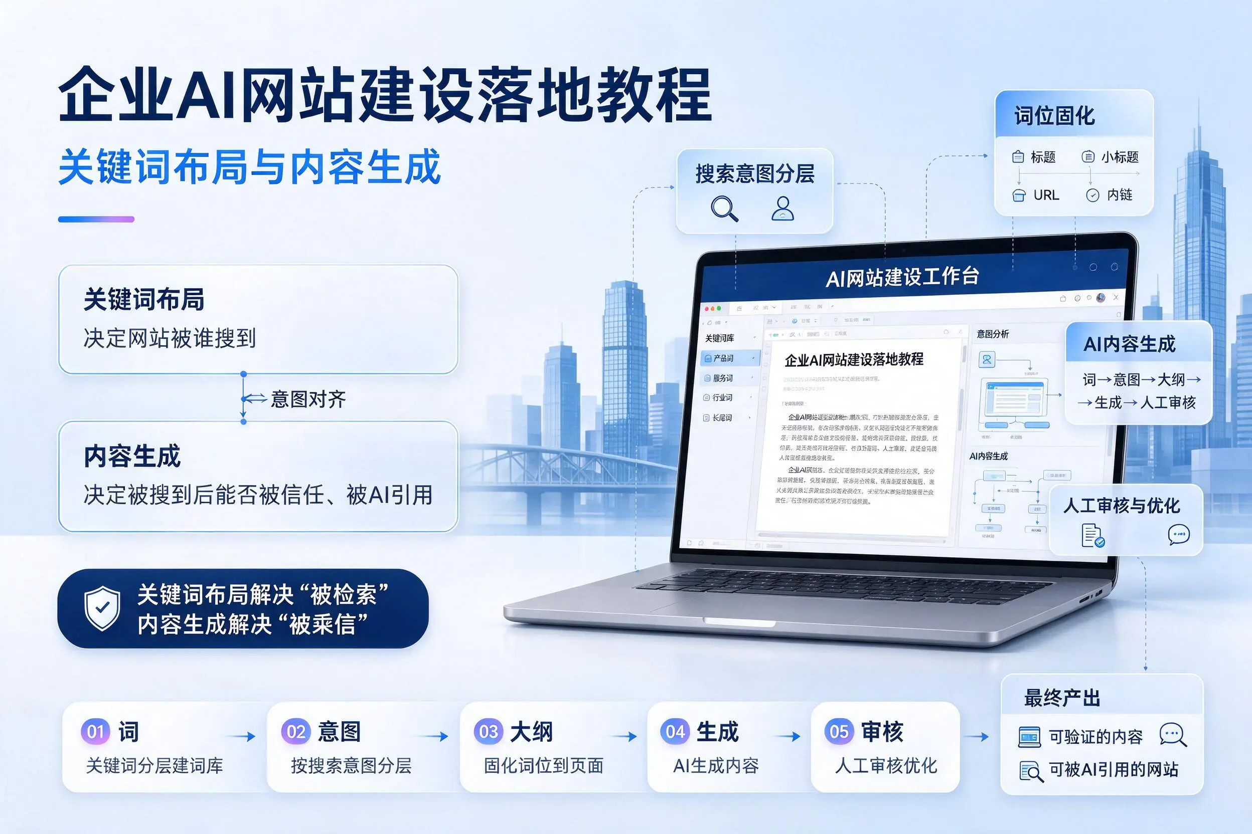 鞍山企业AI网站建设落地教程：关键词布局与内容生成